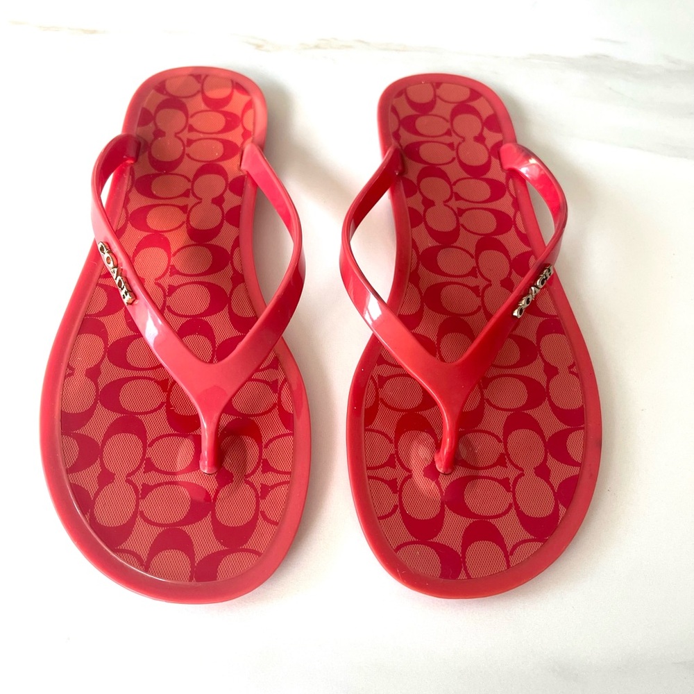 Coach Red Sandals